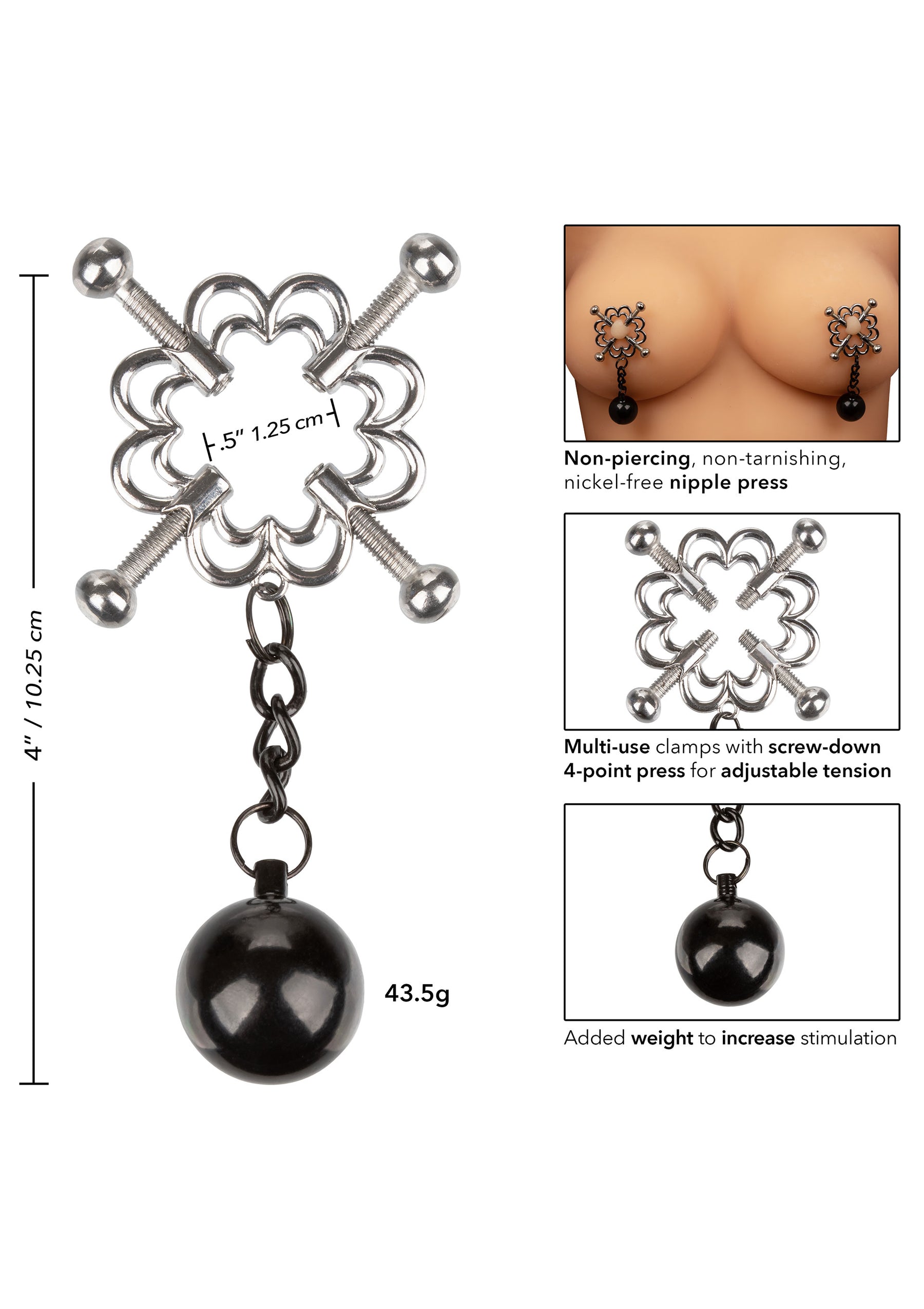 4-Point Weighted Nipple Press-erotic-world-munchen.myshopify.com