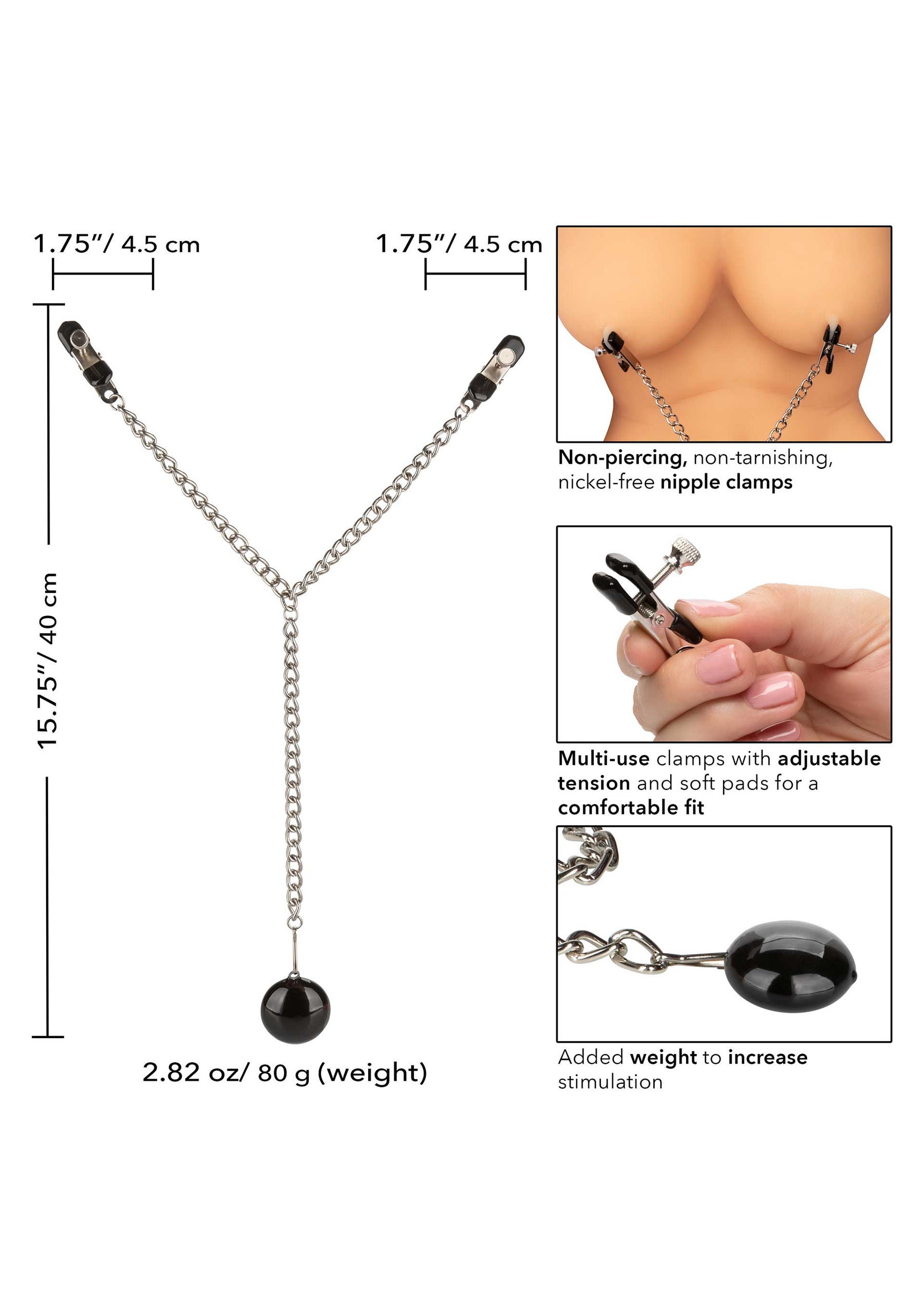 Weighted Disc Nipple Clamps-erotic-world-munchen.myshopify.com