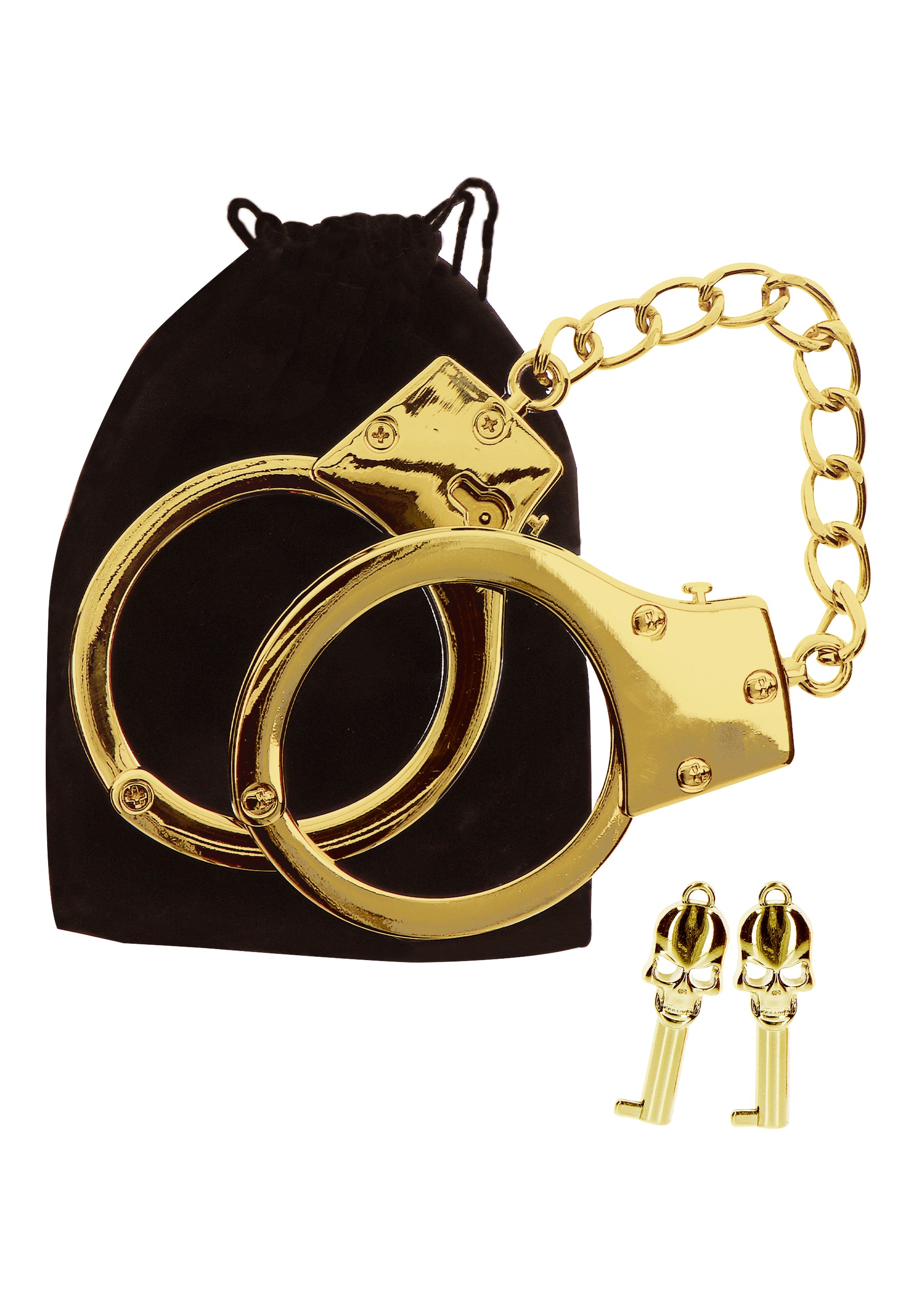 Gold Plated BDSM Handcuffs