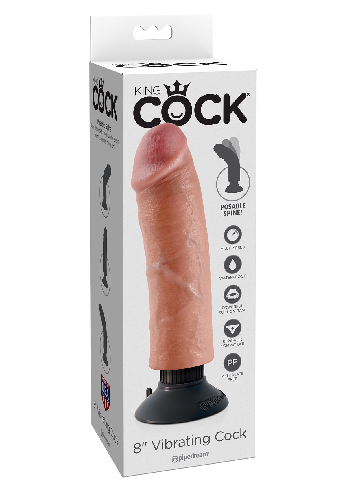 Vibrating Cock 8 Inch-erotic-world-munchen.myshopify.com