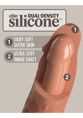 6 Inch 2Density Silicone Cock