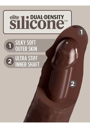 8 Inch 2Density Silicone Cock