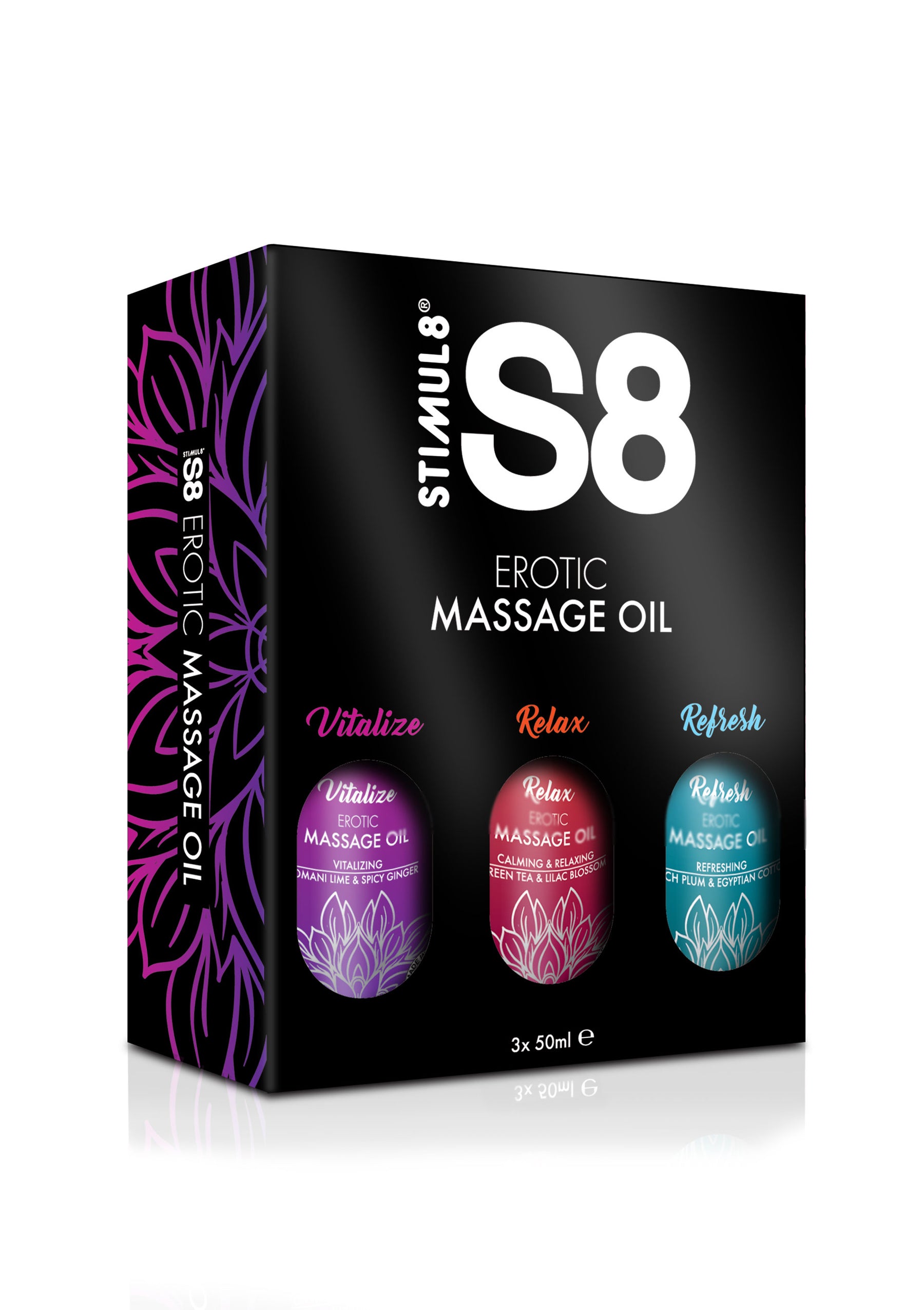 S8 Massage Oil Box 3x 50ml-erotic-world-munchen.myshopify.com